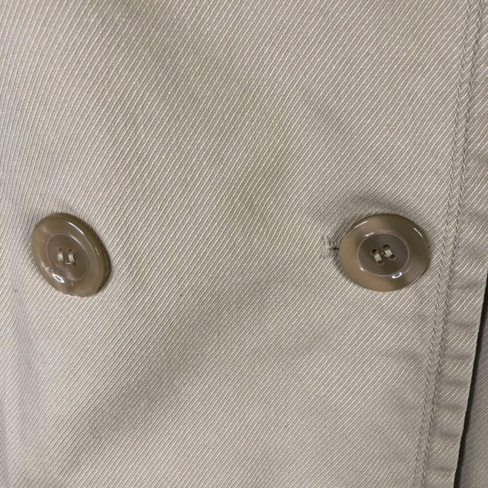 Esprit Jacket Womens Medium Beige Double Breasted Military Y2K Preppy Peacoat - Picture 15 of 16